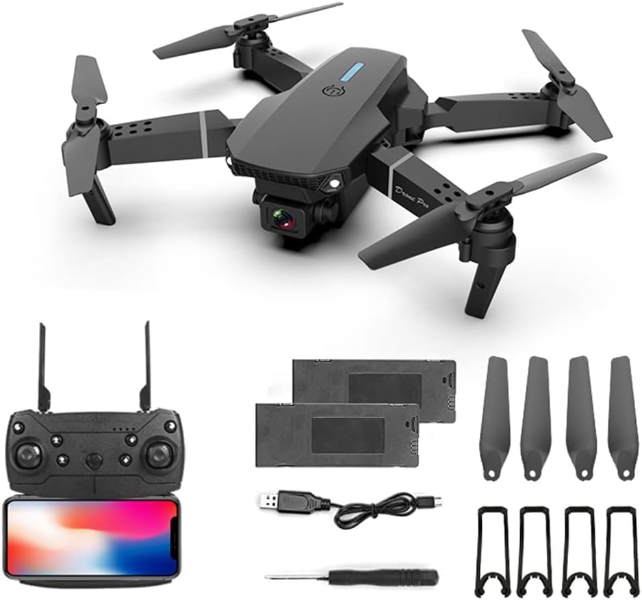 2025 FPV Drone with 4K Dual HD Cameras Upgraded Version RC Quadcopter for Adults and Kids, Beginner WiFi RC Drone Live Video