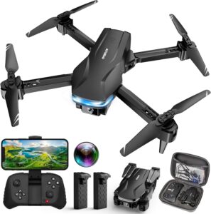 Drone with Camera 1080P HD FPV Foldable Drone for Beginners and Kids, Quadcopter with Voice Gesture Control with Carrying Case