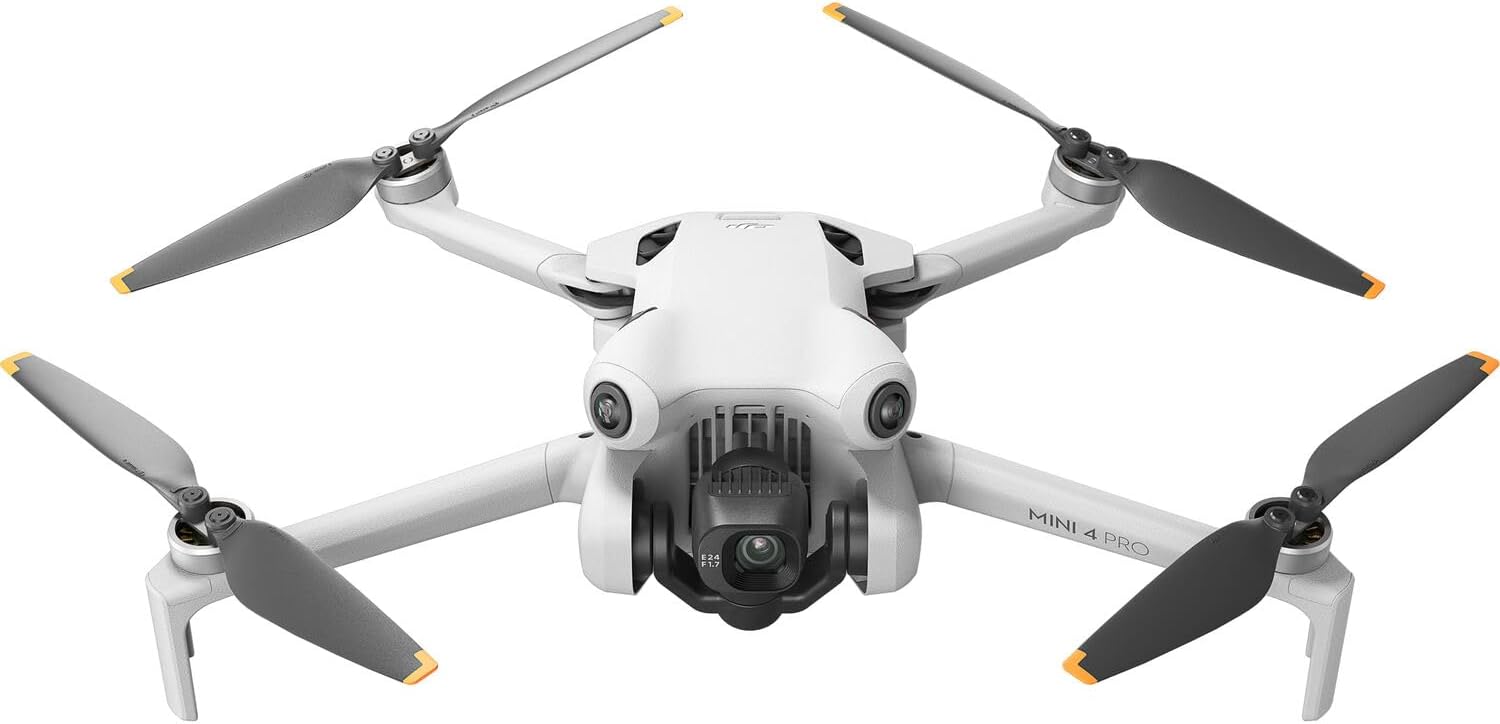 DJI Mini 4 Pro Drone with DJI RC 2 Screen remote Control Bundle Kit Camera Drone Bundle, with 128 GB SD, 3.0 USB Card Reader, Landing Pad, Backpack Strobe Lights and More