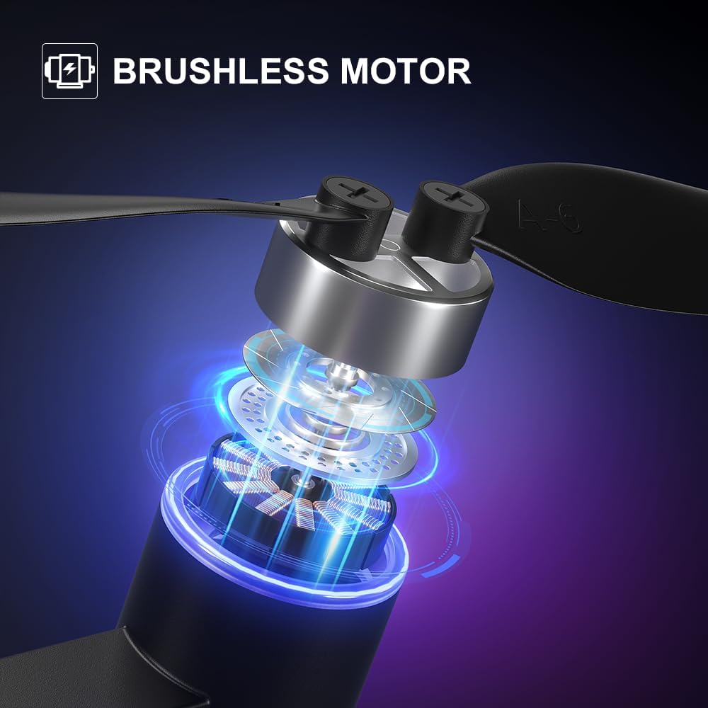 Drone with 4K Camera for Adult Beginners Kids, Brushless, Foldable Remote Control Quadcopter with FPV Live Video, Gestures Selfie, Altitude Hold, One Key Take Off/Landing, 3D Flips, Headless Mode