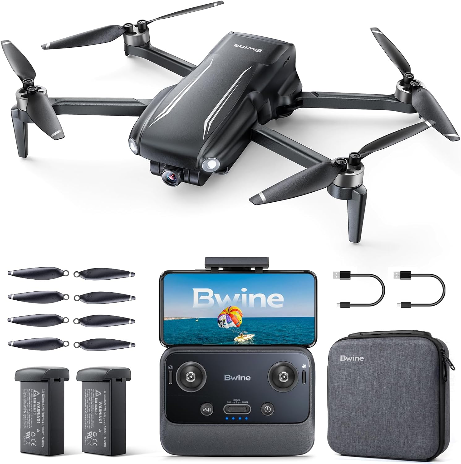 Bwine F7MINI SE GPS Drones with Camera for Adults 4K, Only 238g, 70-Minute, TOF, 9842 FT Long Range, Auto Return, Follow Me, Circle Waypoint Fly – Ideal for Beginners and Aerial Photography