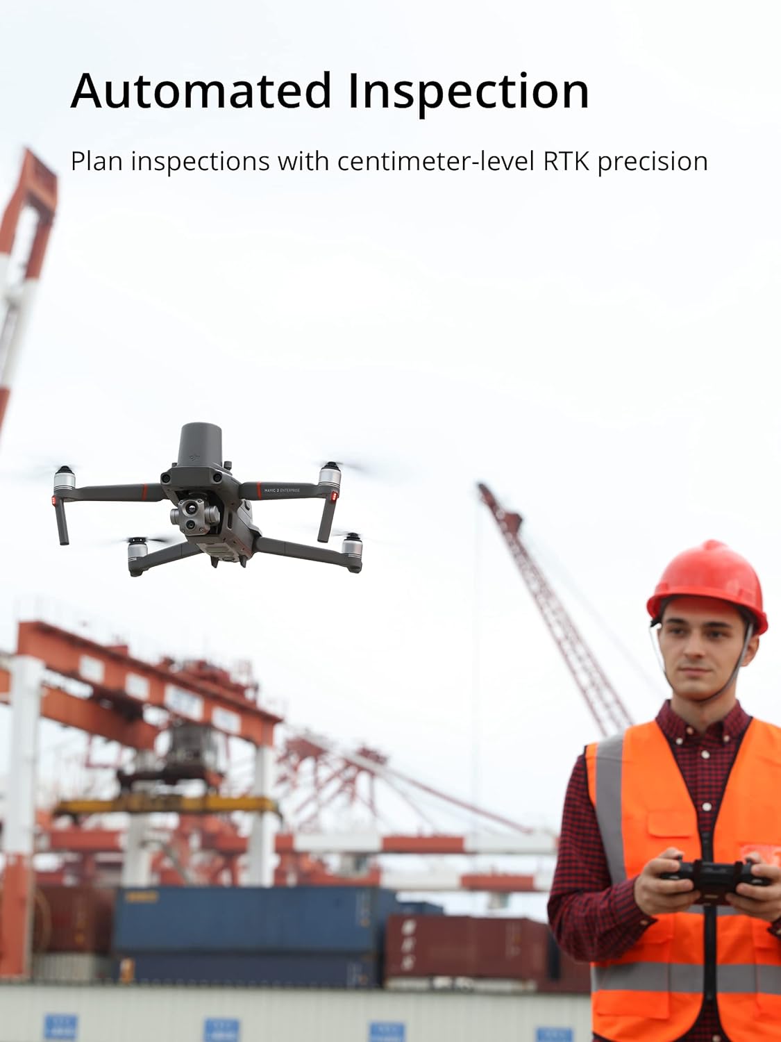 DJI Mavic 2 Enterprise Advanced - Compact Commercial Drone with Thermal and Zoom Dual-Camera, and Spotlight and Loudspeaker Attachments Built for Search Rescue, Fire Fighting, Inspection, and More