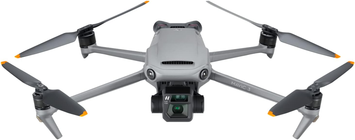 DJI Mavic 3, Drone with 4/3 CMOS Hasselblad Camera, 5.1K Video, Omnidirectional Obstacle Sensing, 46 Mins Flight, Advanced Auto Return, 15km Video Transmission, FAA Remote ID Compliant, Gray