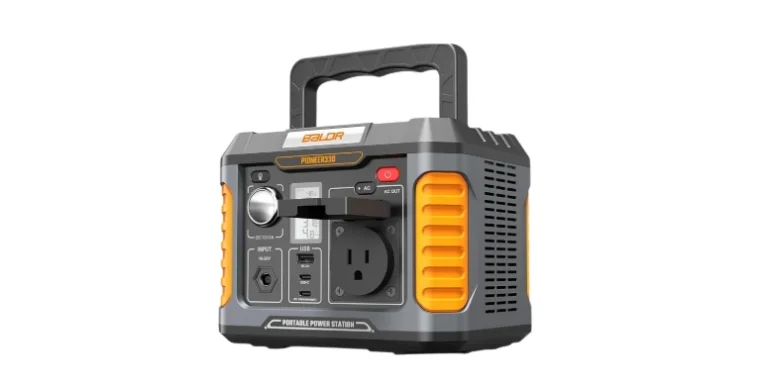 BALDR Portable Power Station, 330W(660W Peak) Solar Generator, 288Wh Solar Power Bank 120V Pure Sine Wave AC Outlet