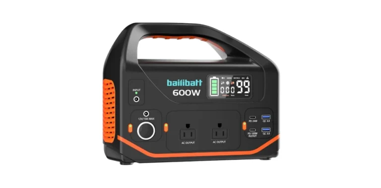 Portable Power Station 600W 293Wh Camping Lithium Battery