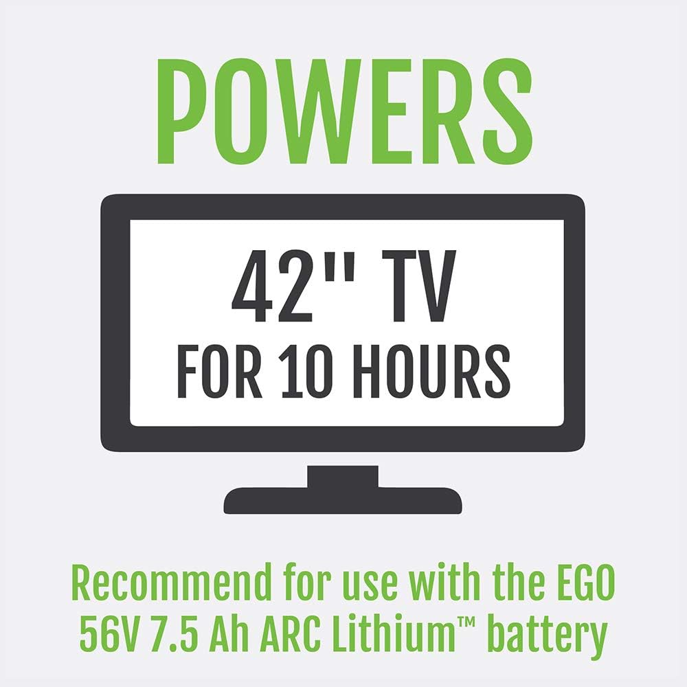 EGO POWER+ Portable Inverter, 400W, Power Inverter Generator, Quiet. Battery and Charger Not Included - PAD5000