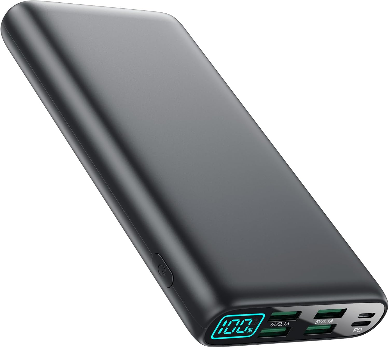 Portable Charger 38800mAh,LCD Display Power Bank,5 USB Outputs Battery Pack Backup, USB-C inout Dual Input Phone Charging Compatible with iPhone 16/15/14/13 Pro/12,Android Samsung Galaxy Pixel Nexus