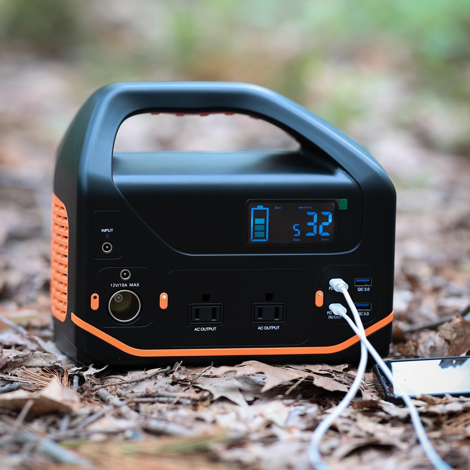 Portable Power Station 600W 293Wh Camping Lithium Battery, Portable Generator for Home Use Emergency Power Station Backup Travel Outdoor 100W PD 120V Pure Sine Wave AC Outlet