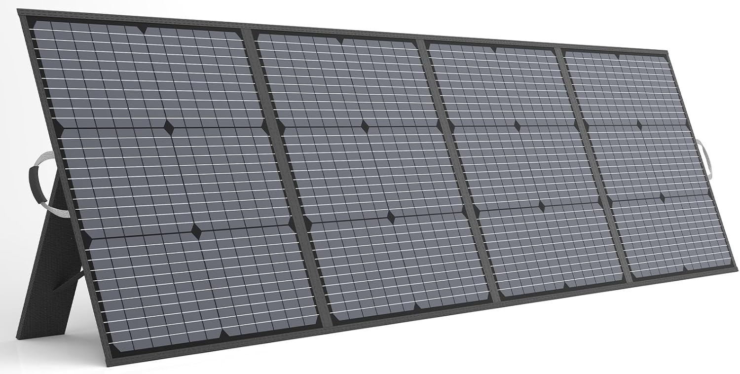 110W Portable Solar Panel, IP67 Waterproof Foldable 110 Watt Solar Charger, High 23.5% Efficiency for Outdoor Camping, Portable Power Station, RV