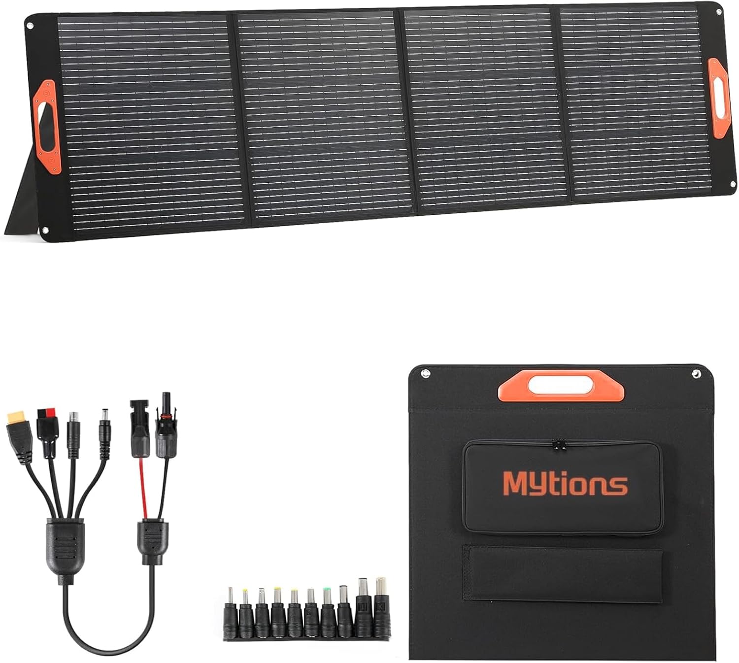 200W Portable Solar Panel for Power Station, Compatible with Jackery, Ecoflow, Bluetti, Anker and More Portable Power Stations, 23.5% High Efficiency, Weatherproof for Camping, RV, Emergency Power