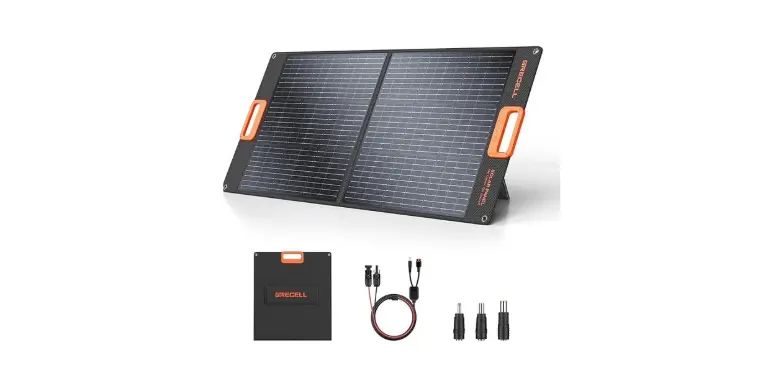 GRECELL 100W Portable Solar Panel for Power Station Generator