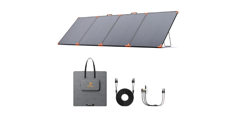 N-Type 16BB 350W Portable Solar Panel for Power Station,Hurricane Preparedness Items,43V Foldable Solar Charger