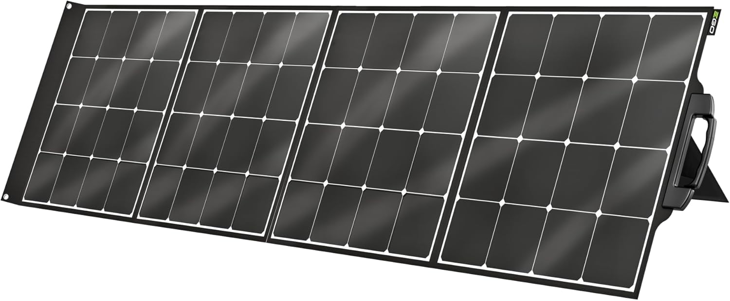 EGO Power+ Solar Panel for Power Station for 3000W Portable Power Station PST3040, PST3041 and PST3042, 200W, Includes 4 Kickstands - SP2000