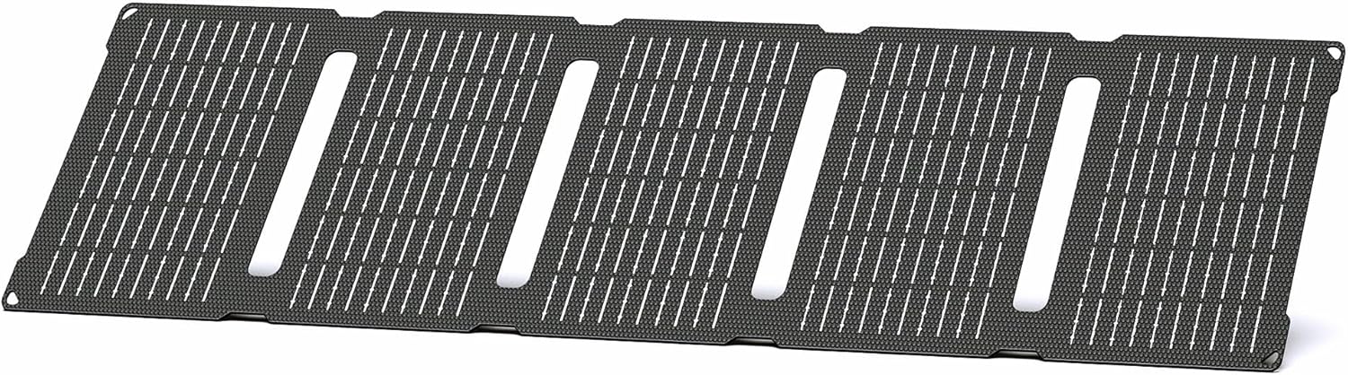Portable Power Station Solar Panel, 40W Solar Panel for Daran Portable Power Station with DC17V USB-A USB-C Outputs, IP54 Waterproof for Laptop