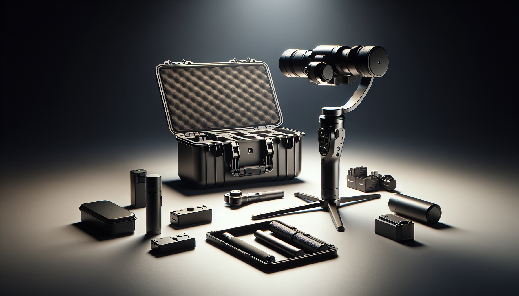 Top Gimbal Kits With Extra Arms, Batteries  Carry Case