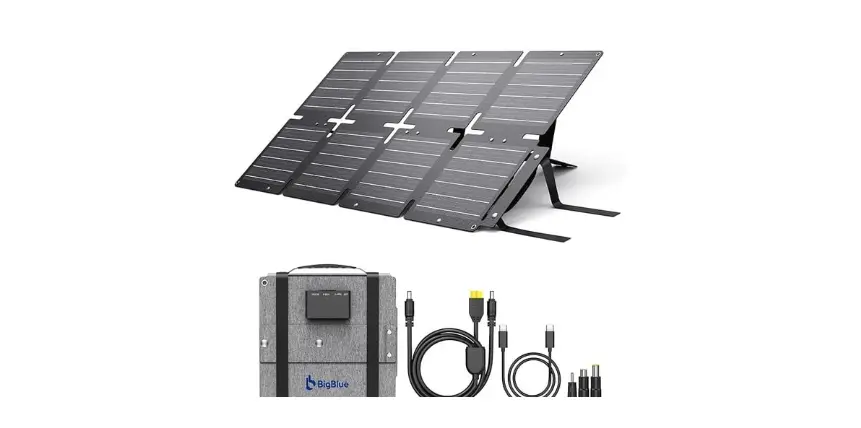 BigBlue 60W Portable Compact Solar Panel with PD 45W USB-C