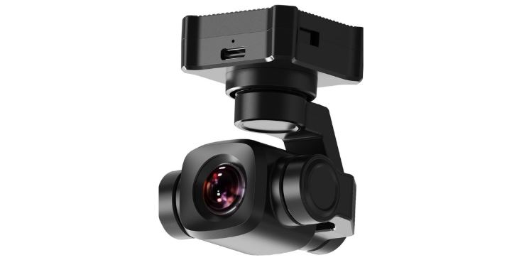 SoloGood FPV Camera SIYI A8 Mini 4K 8MP Ultra HD 6X Digital Zoom Gimbal Camera with AI Smart Identify and Tracking HDR Starlight Night Vision for UGV USV RC