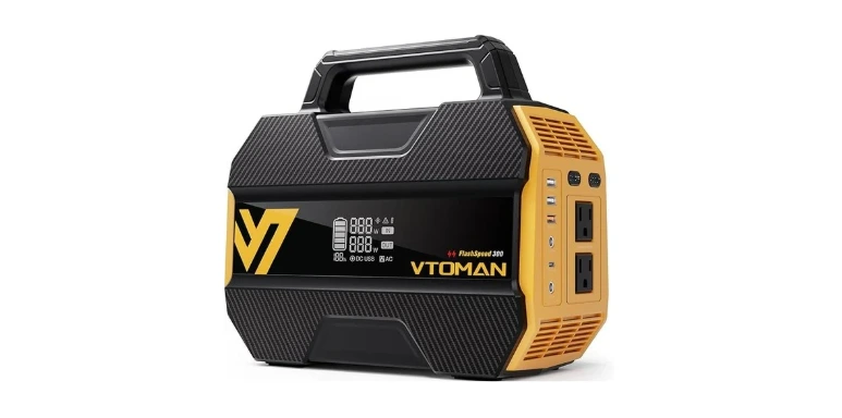 VTOMAN FlashSpeed 300 Portable Power Station 230Wh-70000mAh, 300W LiFePO4 Generator