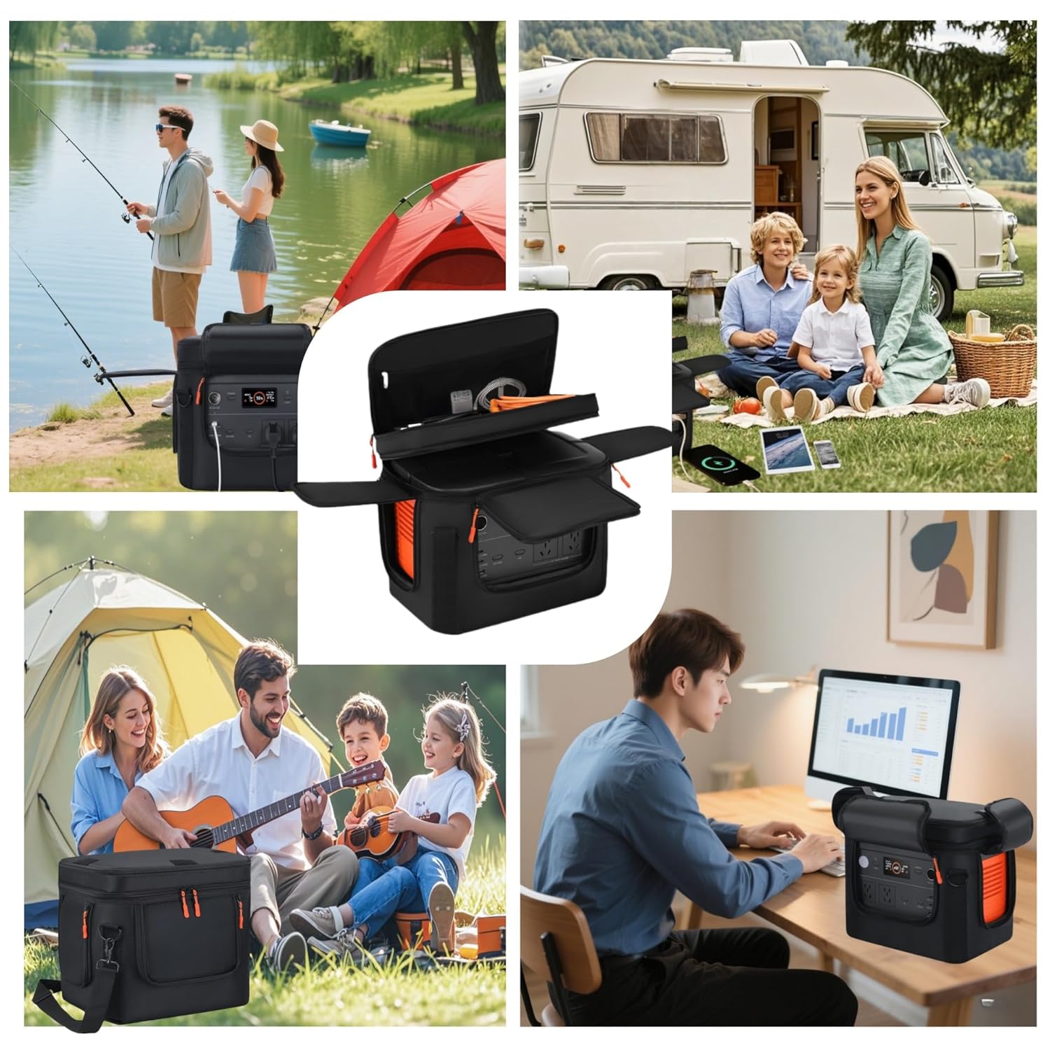 Carrying Bag Compatible with Jackery1000 v2,Soft Generator Covers Has Side Zipper Compatible with Jackery Portable Power Station,Portable Storage Bag Compatible with Jackery Explorer 1000v2