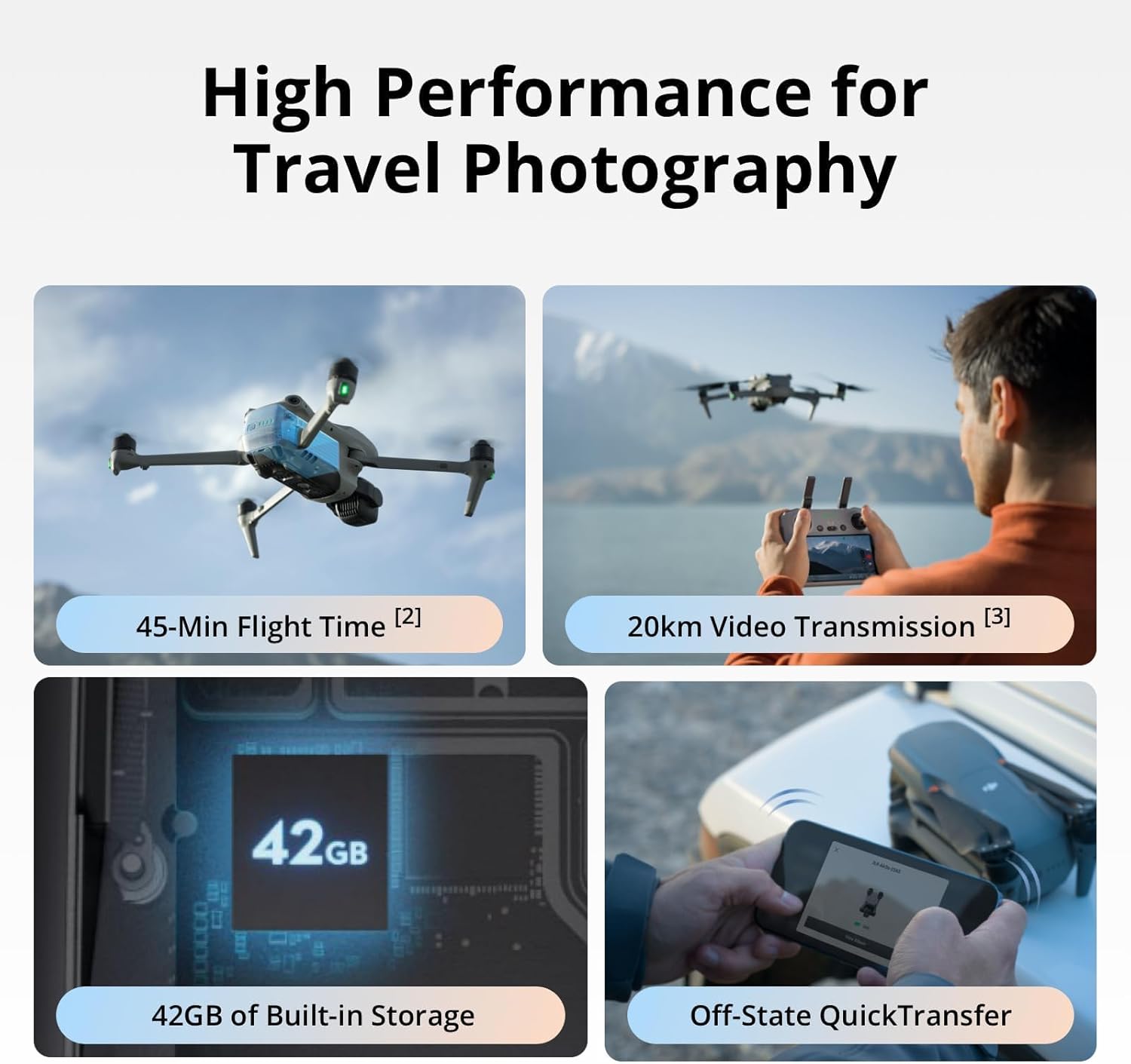 DJI Air 3S Fly More Combo (RC 2 Screen Remote Control) Drone with 1 CMOS Wide-Angle  Medium Tele Camera, 4K/60fps, Omnidirectional Sensing, Smart RTH  3 Batteries Bundle with Deco Gear Accessories