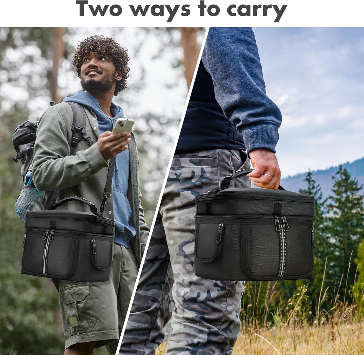 Power Station Carrying Case Compatible with ECOFLOW RIVER 3, Travel Storage Bag For Generator, Charging Cable and Accessories, with Quick Access  Air Flow Zipper Windows