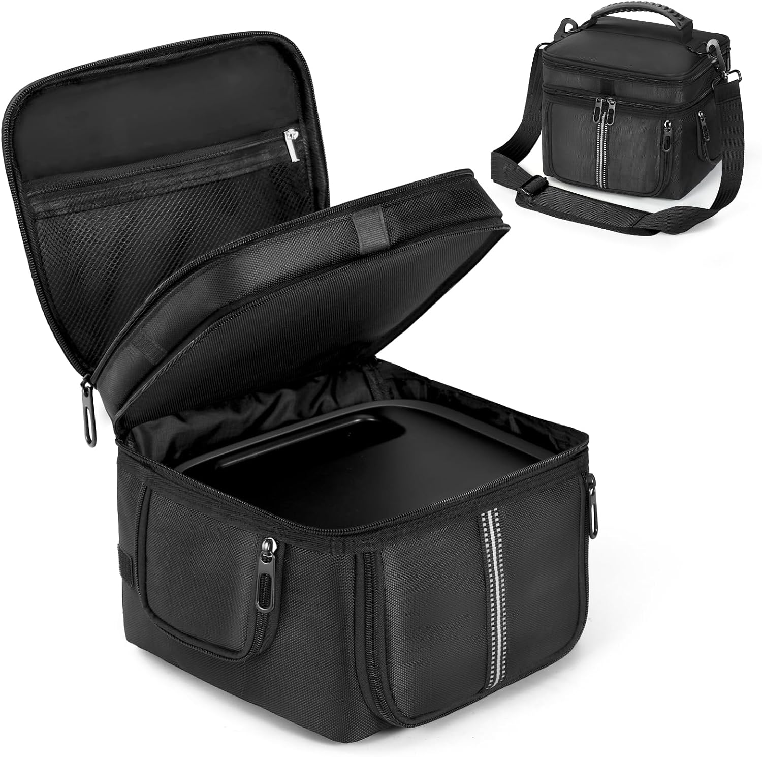 Power Station Carrying Case Compatible with ECOFLOW RIVER 3, Travel Storage Bag For Generator, Charging Cable and Accessories, with Quick Access  Air Flow Zipper Windows
