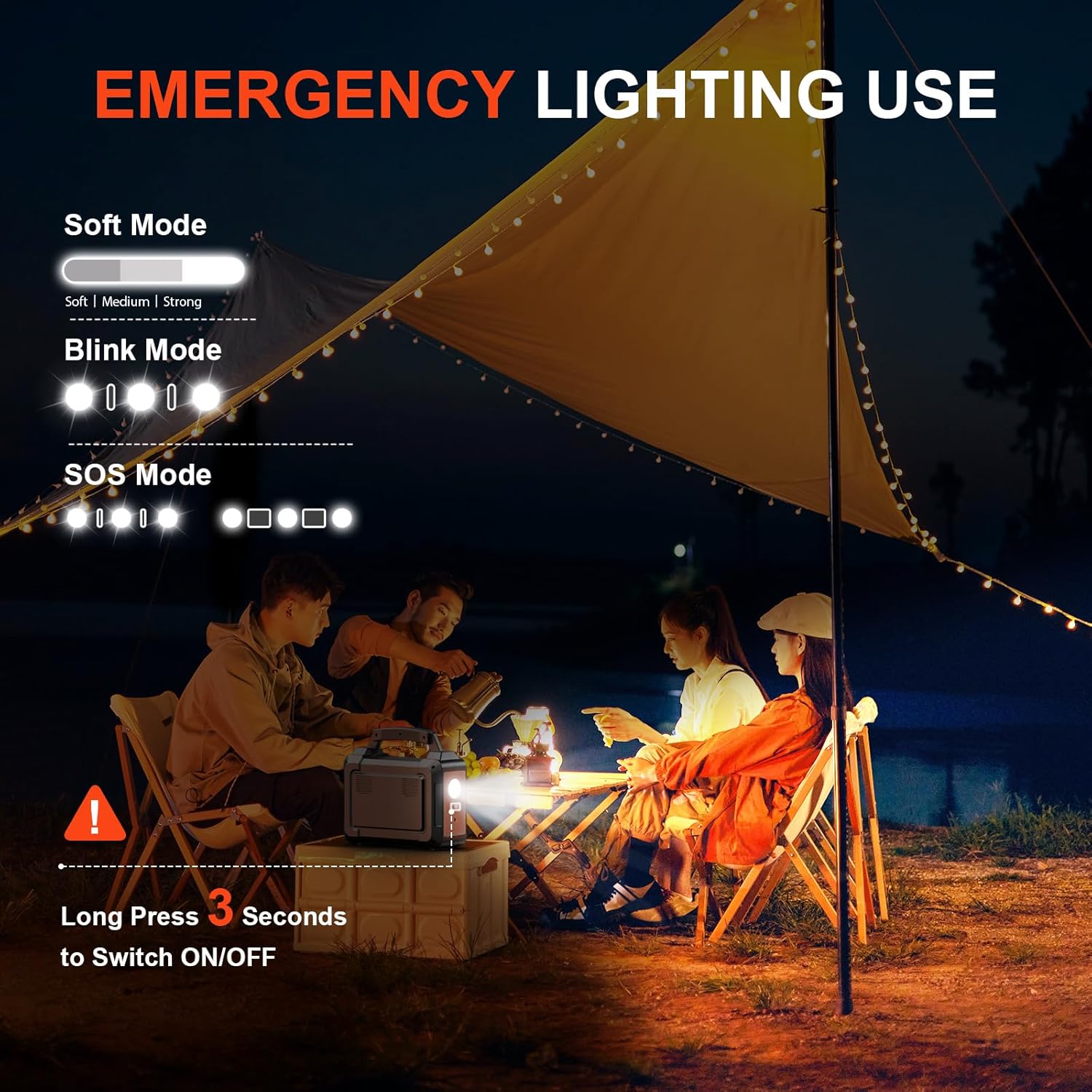 POWSTREAM 300W Solar Powered Generator 296Wh Portable Power Station with Solar Panel Foldable 60W Included, Battery Charger Power Bank with AC Outlet for RV Trip Camping Emergency Home Outage CPAP