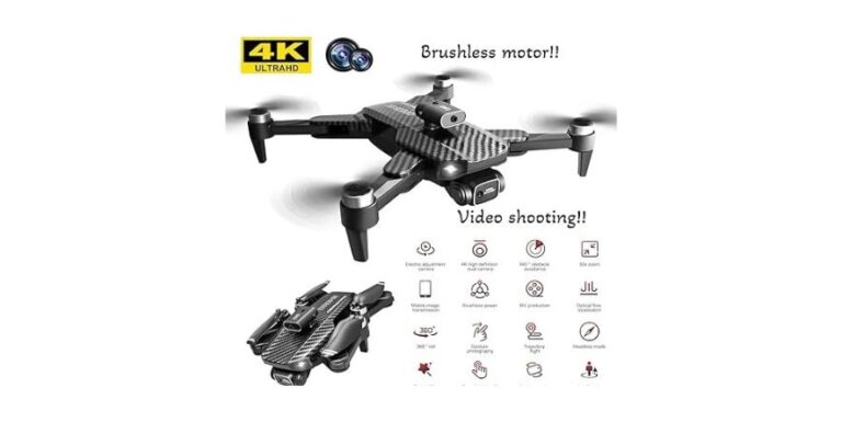 1080P HD FPV Foldable Drones with Brushless Motors, Wi-Fi RC Quadcopters