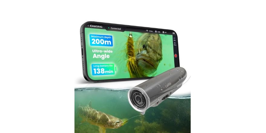 CanFish Fishing CamX Fishing Finders Camera,Lure Action Camera HD 1080P &136°Ultra-Wide-Angle